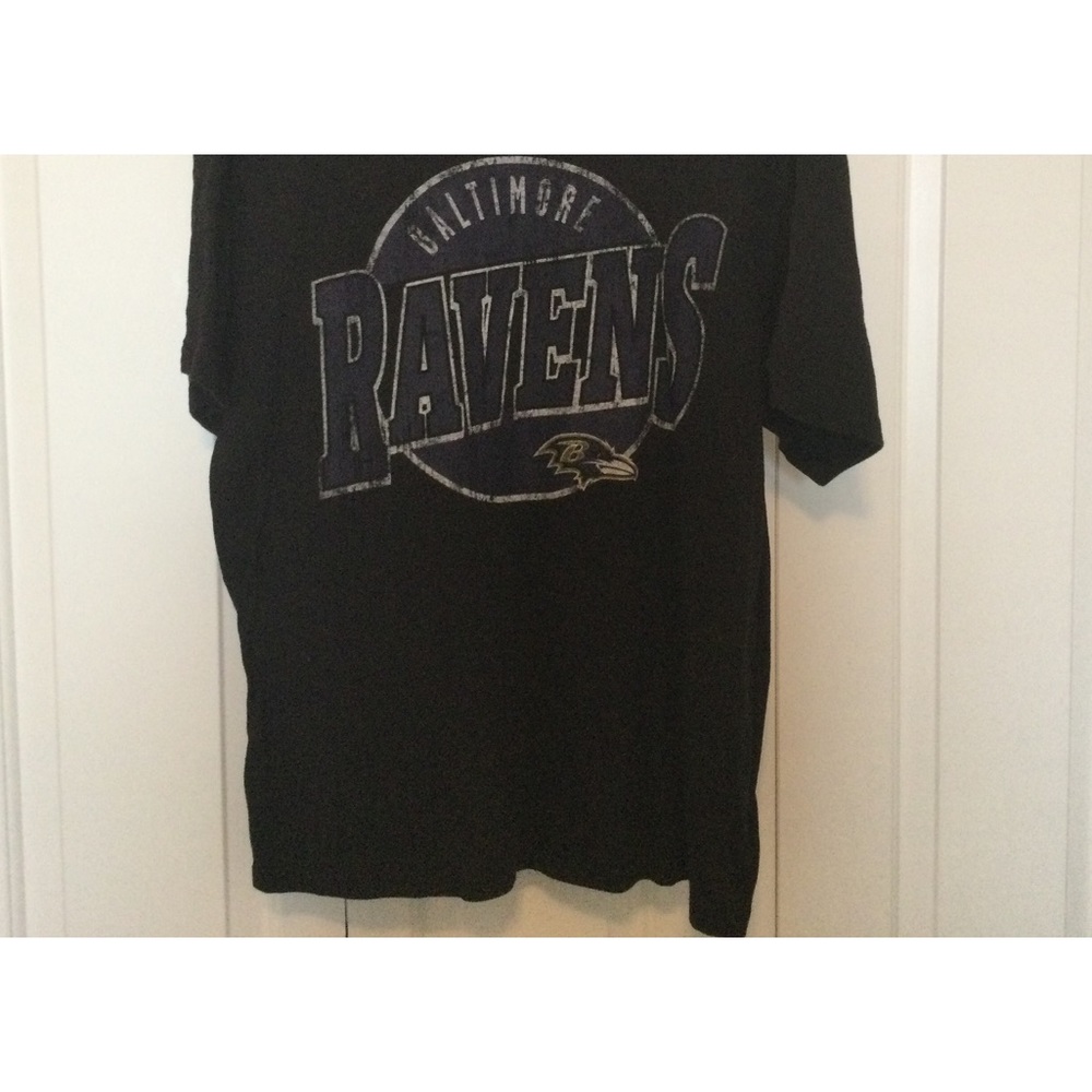 Dark grey NFL Ravens football t-shirt.   X-Large size